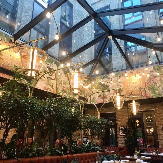 Sun Street Hotel roof lantern interior