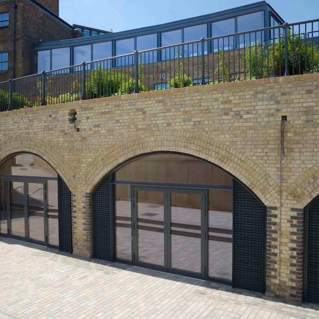 The Coal Office arched windows