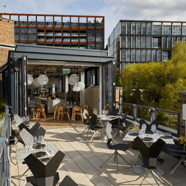 The Coal Office restaurant terrace