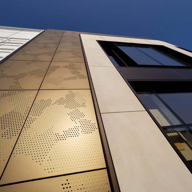 Wimbledon Bridge House cladding and windows